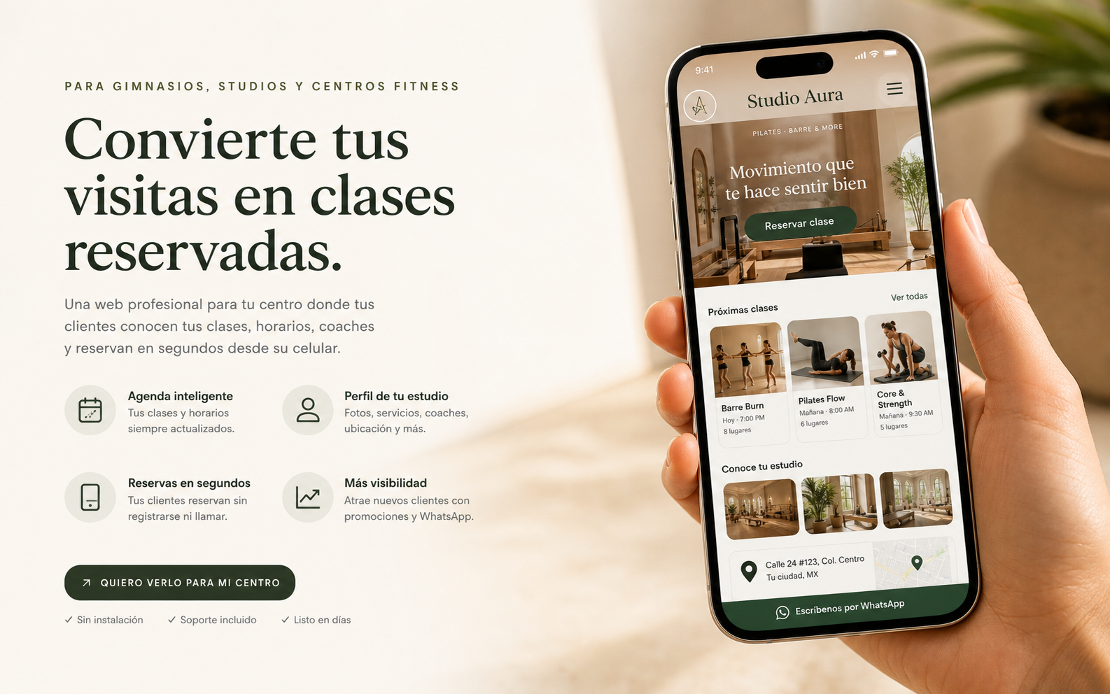 Una web que se puede mandar por WhatsApp sin pena